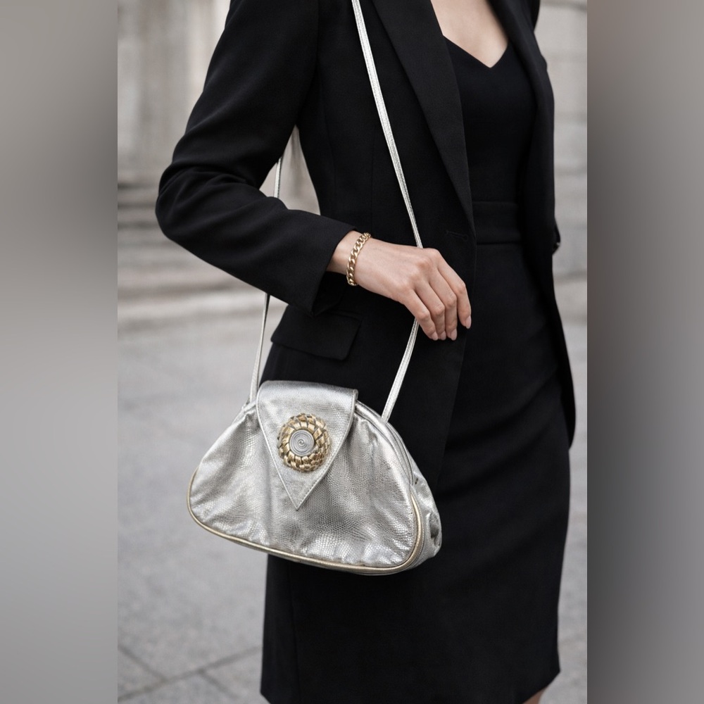 Vintage  Silver Women's‎ Bag